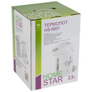 «Термопот 2,5л HOMESTAR HS-5001 Серые цветы» - фото 2